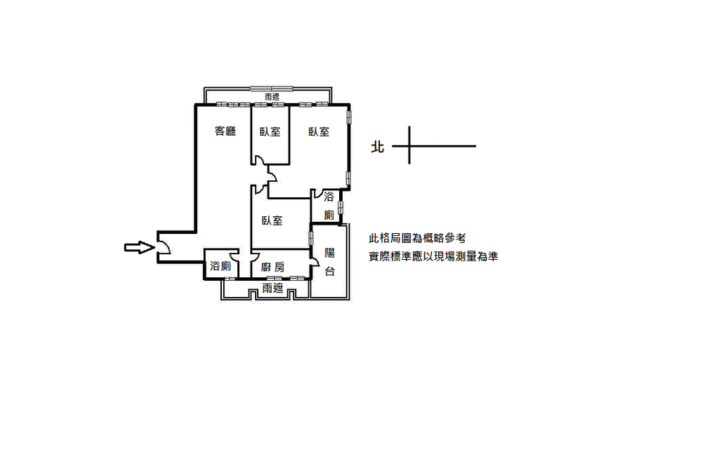 NA017-翔譽採光三房-格局圖