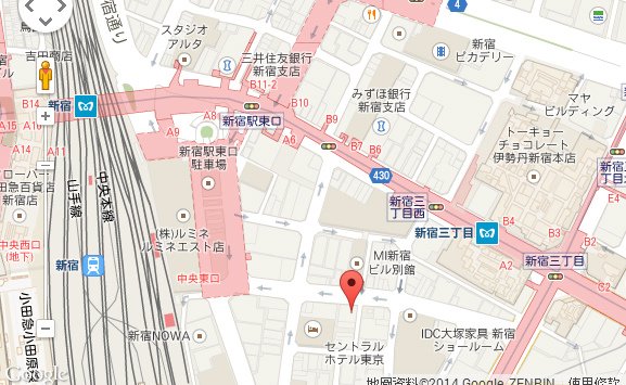 新宿店map