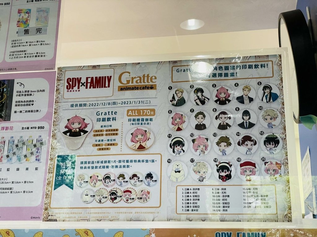 アニメイトカフェ台北店x SPY×FAMILY 2022