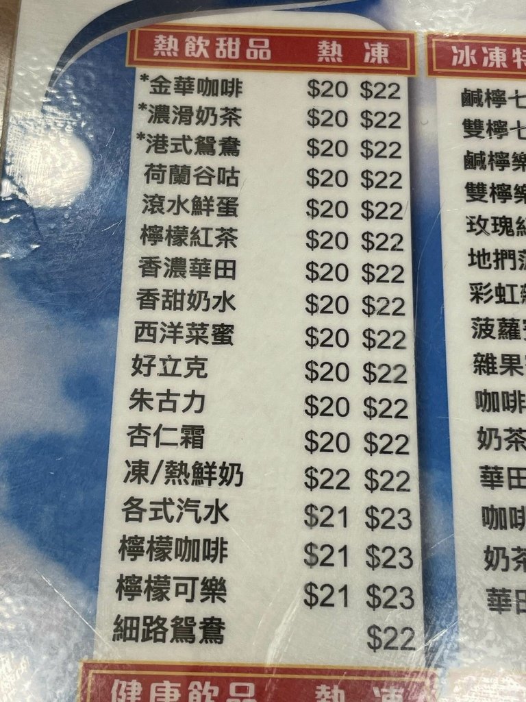 【食記】香港旺角 金華冰廳(含2024菜單)