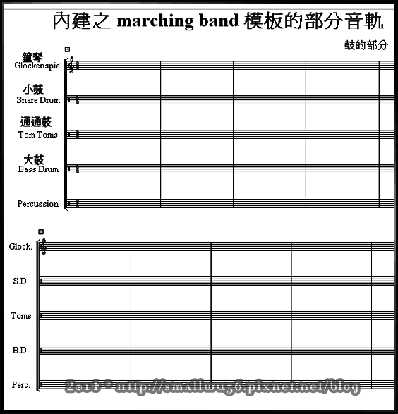 Overture 插入音軌 各樂器中文名稱 試聽用樂譜(ove檔)預覽-鼓類001.png