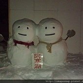 042.阿寒湖祭典的雪人