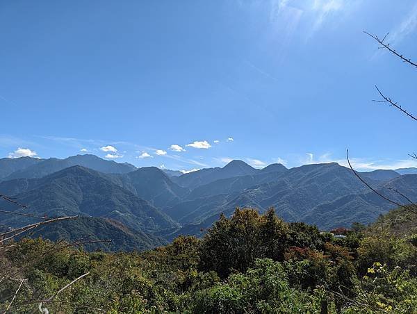 清境農場停車場前方山景