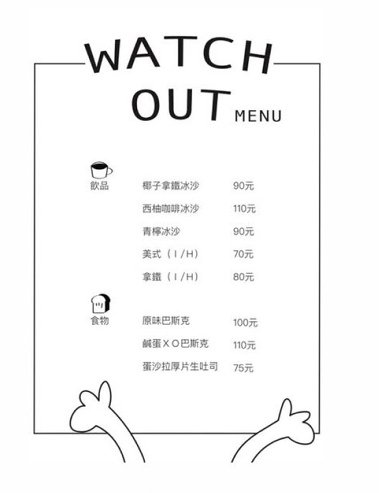 台南 中西區 咖啡 外帶＠「WATCH OUT」