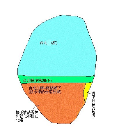 台北人心中的台灣地圖