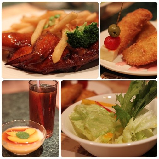 中午吃烤雞全餐