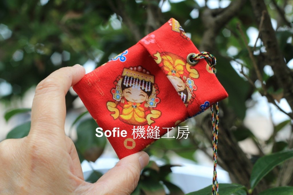 Sofie 機縫工房【Q版媽祖】上下分層香火袋 大尺寸平安符