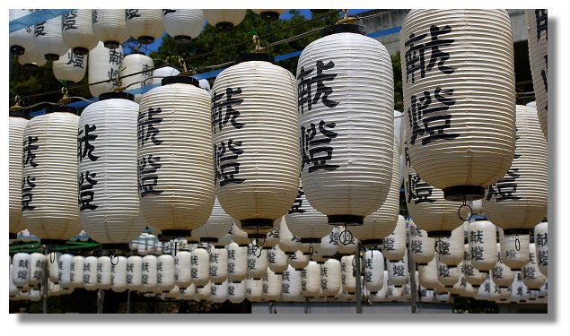 彥根城下的滋賀縣護國神社內的燈籠