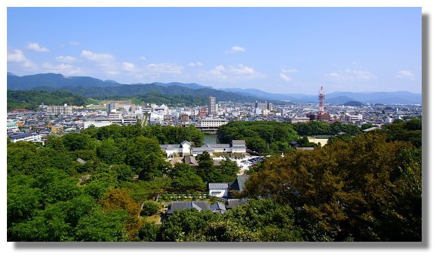 彥根城眺望彥根市景