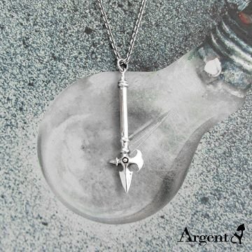 【ARGENT銀飾】兵器系列「白虎牙斷(染黑款)」 純銀項鍊 三國兵器系列
                              師傅改良款