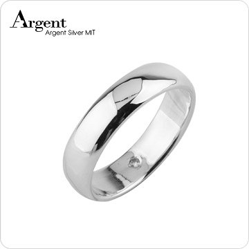 【ARGENT銀飾】美鑽系列「藏鑽-新寬版」純銀戒指(版寬6mm)