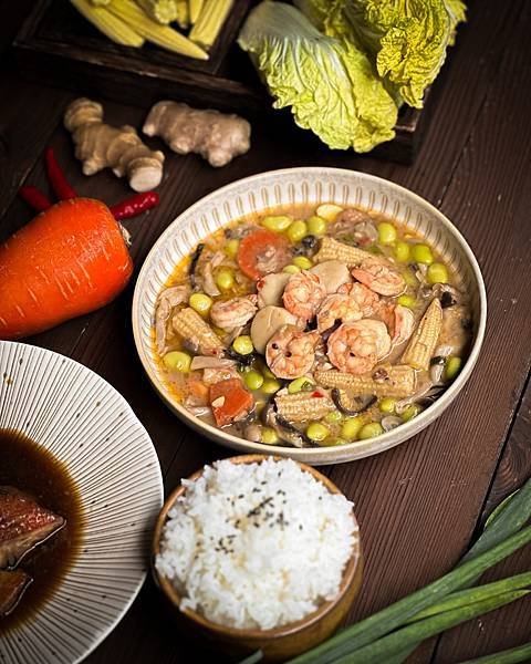 《寒舍集團》XO醬海鮮什錦燒、醬煮紅魚(革平鮋)