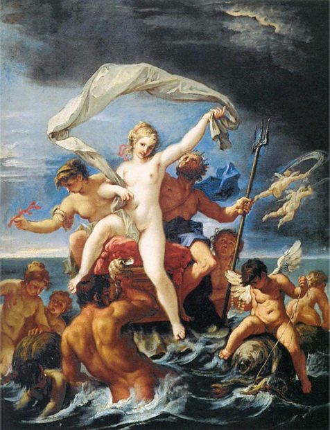 尼普東與安非特里忒Neptune and Amphitrite _ 利契RICCI, Sebastiano