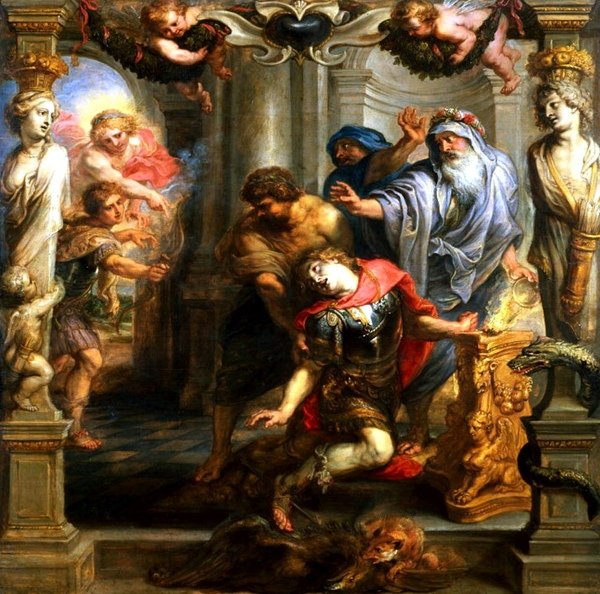 阿基里斯的死亡 The Death of Achilles_魯本斯 Peter Paul Rubens.jpg