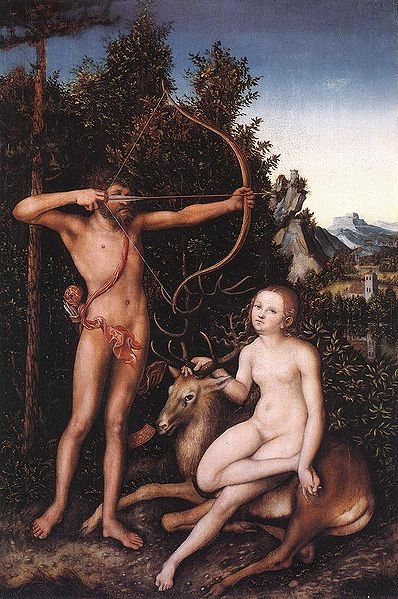 阿波羅和黛安娜Apollo and Diana _盧卡斯Lucas Cranach il vecchio.jpg