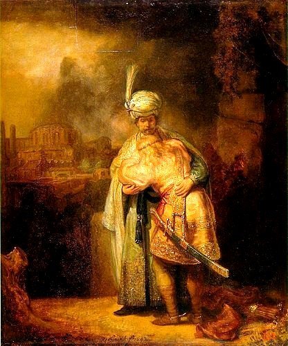 大衛與約拿丹Davids Abschied von Jonathan _林布蘭特Rembrandt Harmensz van Rijn.jpg.jpg