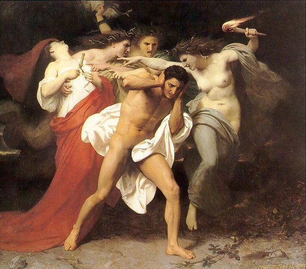 厄里倪厄斯追逐俄瑞斯忒斯The Remorse of Orestes_鮑格雷奧‧阿道夫‧威廉 Adolphe William Bouguereau.jpg