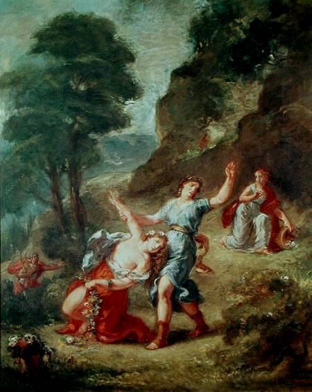 春 -奧菲斯與尤莉迪絲The Spring - Eurydice Bitten by a Serpent while Picking Flowers (The Death of Eurydice)_德拉克洛瓦 Eugene Delacroix .jpg