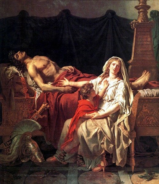 安德洛瑪克哀悼赫克托爾Andromache Mourning Hector __大衛‧雅克‧路易Jacques-Louis David.jpg