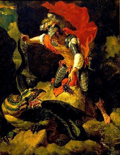 傑生降龍 Jason Poisoning the Dragon_羅莎 Salvator Rosa.jpg