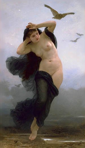 黑夜女神倪 克 斯La Nuit _鮑格雷奧William-Adolphe Bouguereau .jpg