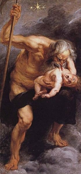 克羅諾斯噬子Jupiter&apos;s father, devours one of his sons_魯本斯 Peter Paul Rubens.jpg