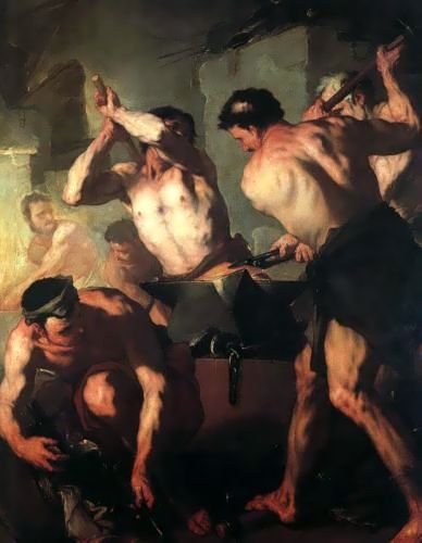 伏爾甘在冶金The Forge Of Vulcan_喬達諾Luca Giordano .jpg