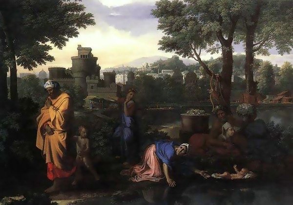 遭遺棄的摩西 The Exposition of Moses_尼古拉．普桑 Nicolas Poussin .jpg