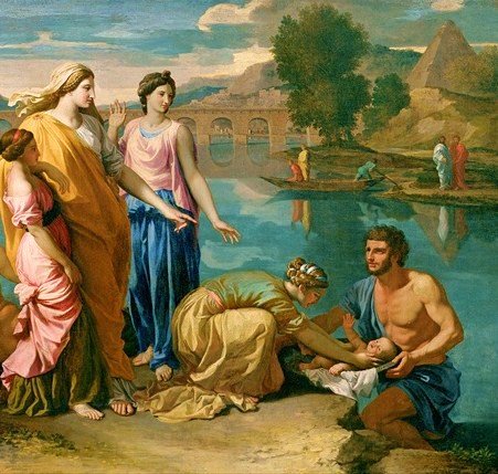 從水中救出摩西 Baby Moses rescued from the Nile_尼古拉．普桑 Nicolas Poussin .jpg