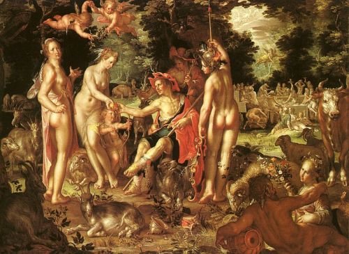 帕里斯的裁判The Judgment of Paris_維特華爾Joachim Anthonisz Wtewael.jpg