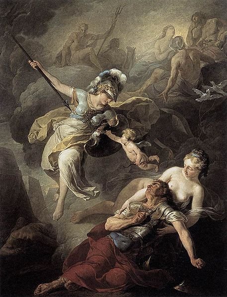 米涅娃和瑪爾斯的戰鬥The Combat of Mars and Minerva_蘇維Joseph-Benoit SUVÉE .jpg