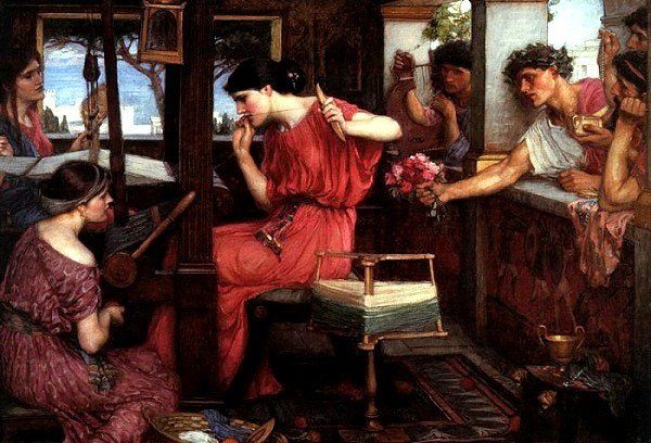 潘尼羅佩與求婚者Penelope and the Suitors_瓦特豪斯‧約翰‧威廉John William Waterhouse.jpg