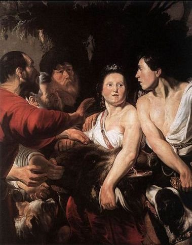 梅列阿格與阿塔蘭塔Meleager and Atalanta_喬登斯Jacob Jordaens.jpg