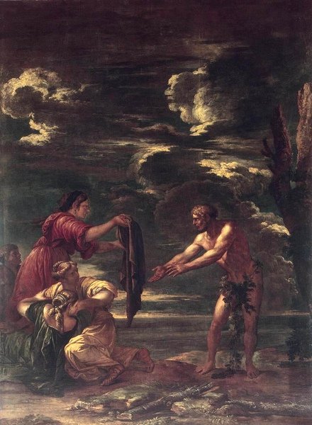 奧德修斯與瑙西卡Odysseus and Nausicaä _ 羅薩salvator rosa.jpg