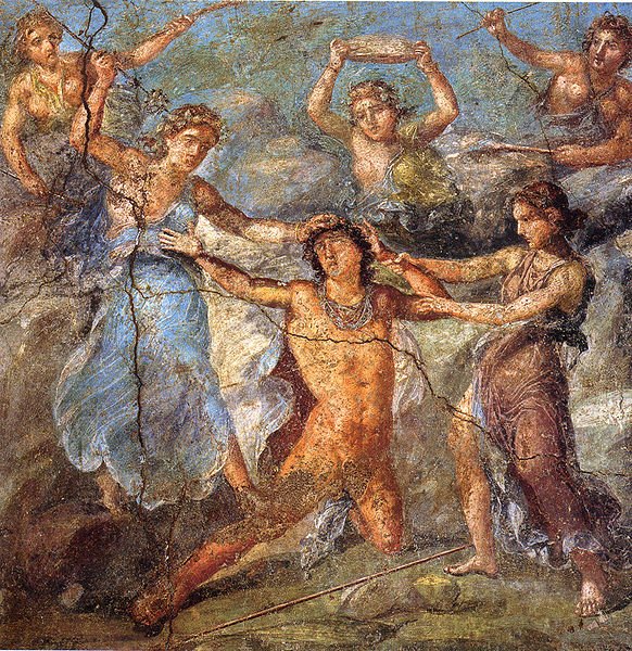 彭透斯 Pentheus_龐貝壁畫in Pompeii.jpg