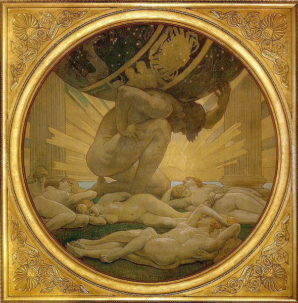 阿特拉斯和海絲佩莉蒂姊妹Atlas and the Hesperides_約翰‧辛格‧沙金特 John Singer SargentSargent, John Singer .jpg