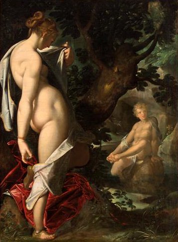 赫耳瑪佛洛狄托斯 和水精靈 Hermaphroditus und die Nymphe Salmacis_巴托洛莫斯·斯普蘭格Bartholomäus Spranger.jpg