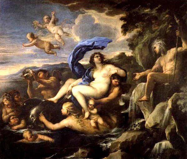 卡拉蒂與埃西斯泉 he Triumph of Galatea,with Acis Transformed into a Spring_盧卡 · ·喬達諾 Luca Giordano .jpg