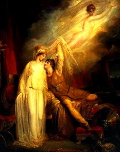 戰敗後的帕里斯與海倫 Paris and Helen_魏斯塔爾Richard Westall.jpg