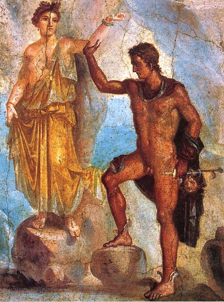 珀耳修斯和安朵美達 Perseus and Andromeda_龐貝壁畫Paintings from the  Pompeii.jpg