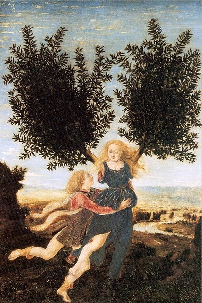 阿波羅與達芙妮 Apollo and daphne _波拉幼奧洛Piero Pollaiuolo.jpg