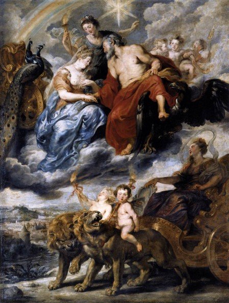 赫拉的婚禮The Meeting at Lyons_魯本斯 peter paul rubens.jpg