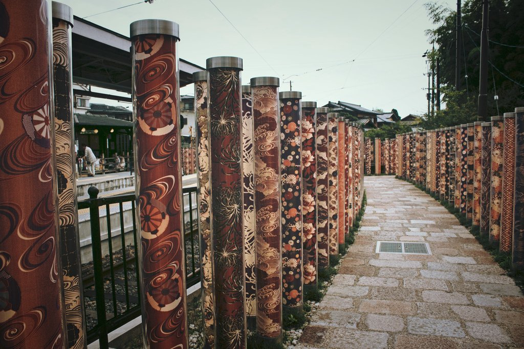 ｜日本｜京都嵐山：600本の京友禪の光林