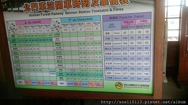 阿里山北門車站 公開售票