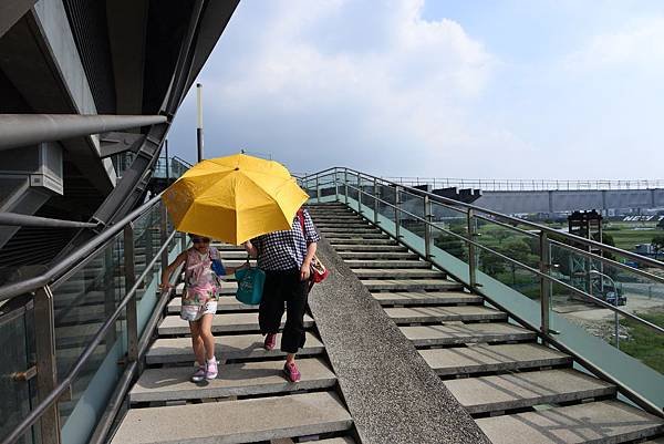 台北縣三重市大臺北都會公園：幸運草地景溜滑梯 (4).JPG