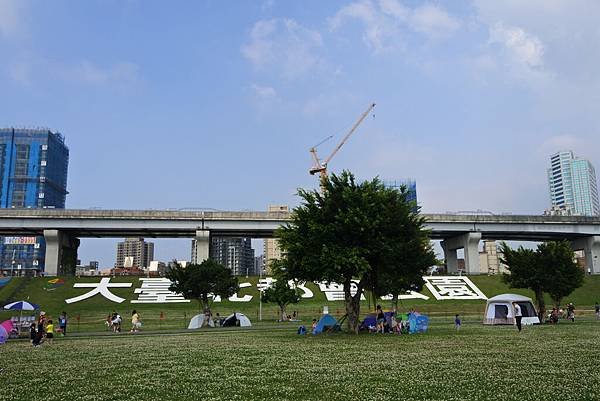 台北縣三重市大臺北都會公園：幸運草地景溜滑梯 (24).JPG