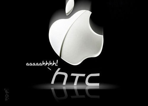 apple-logo-dropping-down-on-htc-logo