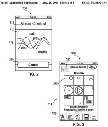 蘋果 iPhone的專利申請想像的學習甜美的聲音你的聲音