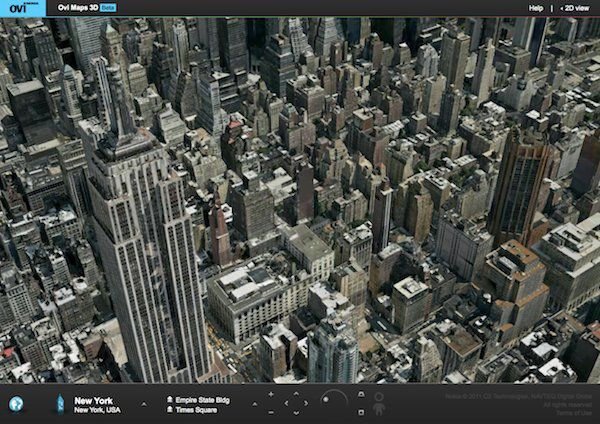 Nokia 推出 Ovi Maps 3D（beta）