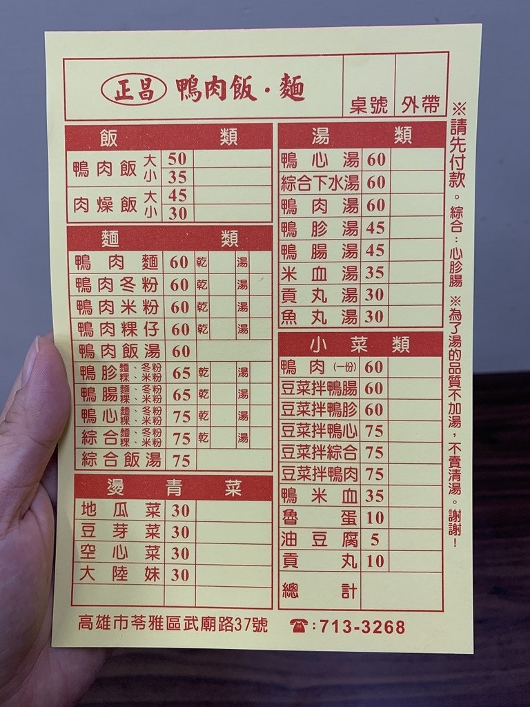 [高雄媳婦系列]武廟美食－正昌鴨肉飯 麵*高雄苓雅